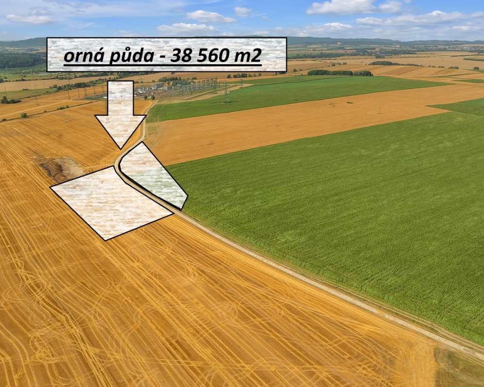 Prodej pole, 38560 m², Krasíkov